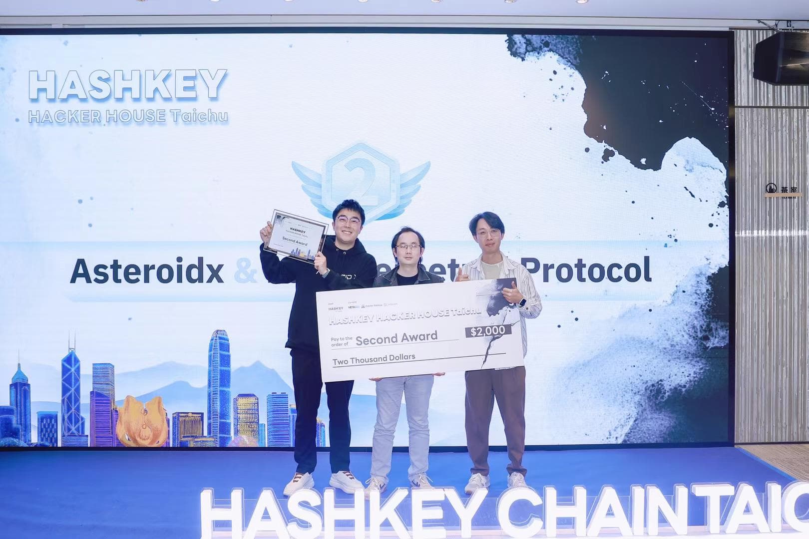 Web3in Tech Lab milestone: Second Award at HashKey Hacker House Taichu