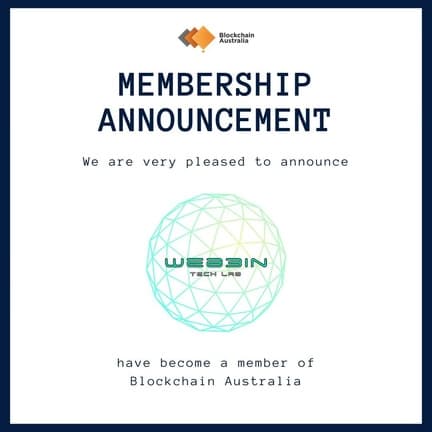 Web3in Tech Lab milestone: BLOCKCHAIN AUSTRALIA certification